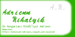 adrienn mihalyik business card